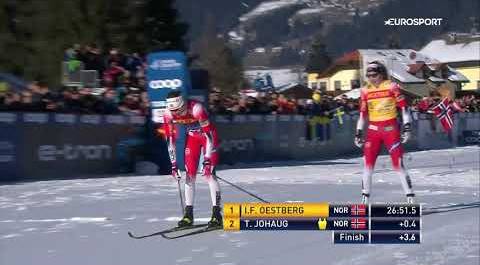 Эстберг выиграла гонку преследования на «Тур де Ски»
