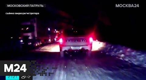 Автомобилист попал под снежную лавину в Подмосковье. "Московский патруль"