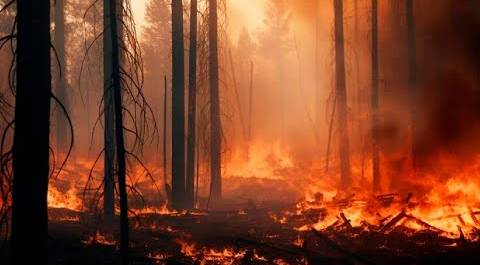 Из-за пала сухой травы и порывистого ветра в Амурской области произошли два природных пожара