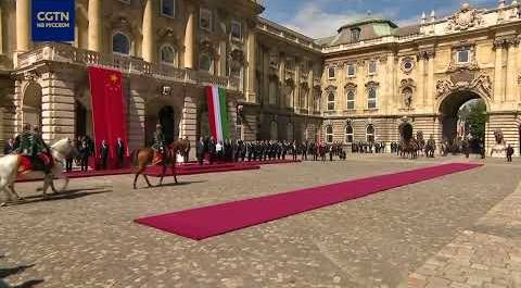 Председатель КНР осмотрел роту почетного караула Венгрии