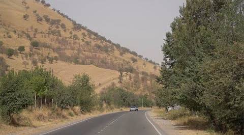Новая автомобильная трасса Куляб-Муминабар в южной части Таджикистане