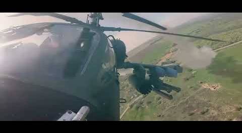 Russian army aviation in action