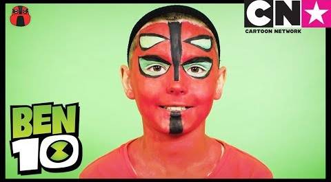 Бен 10 на русском | Превратись в Силача с помощью краски для лица! | Cartoon Network