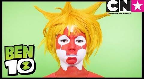 Бен 10 на русском | Превратись в Человека-огня с помощью краски для лица! | Cartoon Network