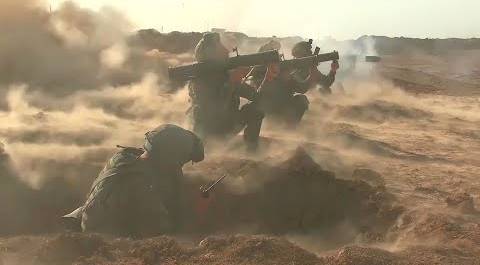 Оборона и наступление сухопутных войск на полигоне Капустин Яр