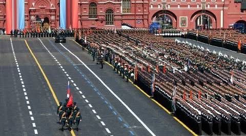 Парад Победы прошел в Москве на Красой площади