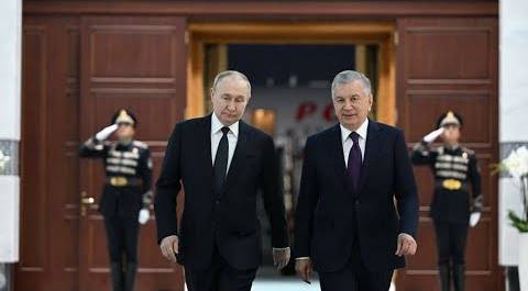 Второй день государственного визита Владимира Путина в Узбекистан