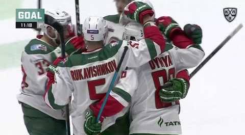 Dynyak first KHL goal