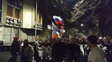 В Белграде тысячи жителей вышли на акцию, осуждающую политику НАТО / События