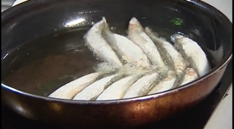 Жареная рыба с картошкой