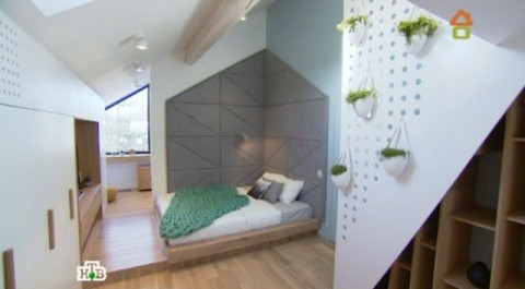 "Дачный ответ": Двухуровневая мансарда со спальней, гостиной, кабинетом и площадкой для мечтаний